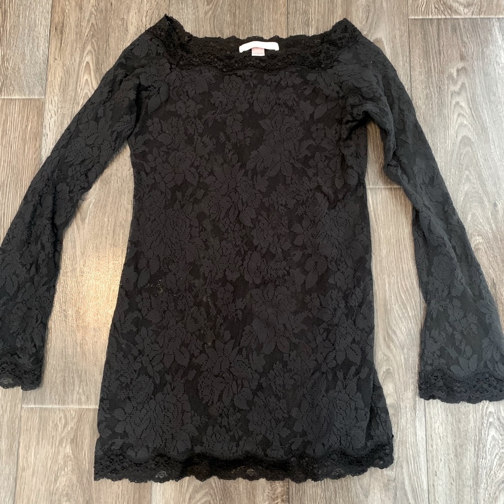 Victoria secret black lace cover